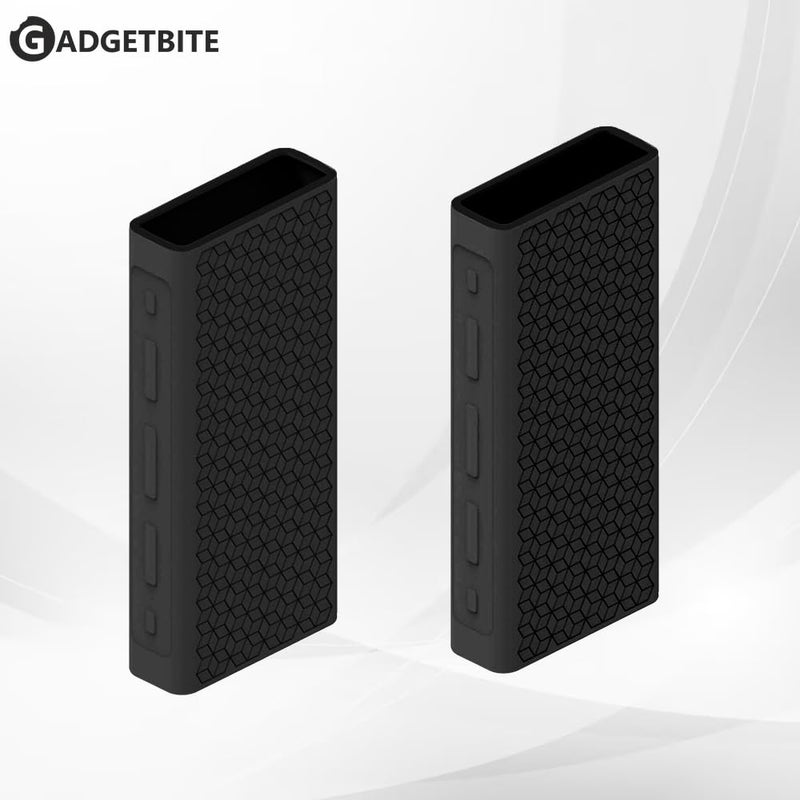 GadgetBite Silicon Soft Cover Case for Mi Power Bank 3i 20000 mAh Battery [Power Bank NOT Included]-Black - Image 3