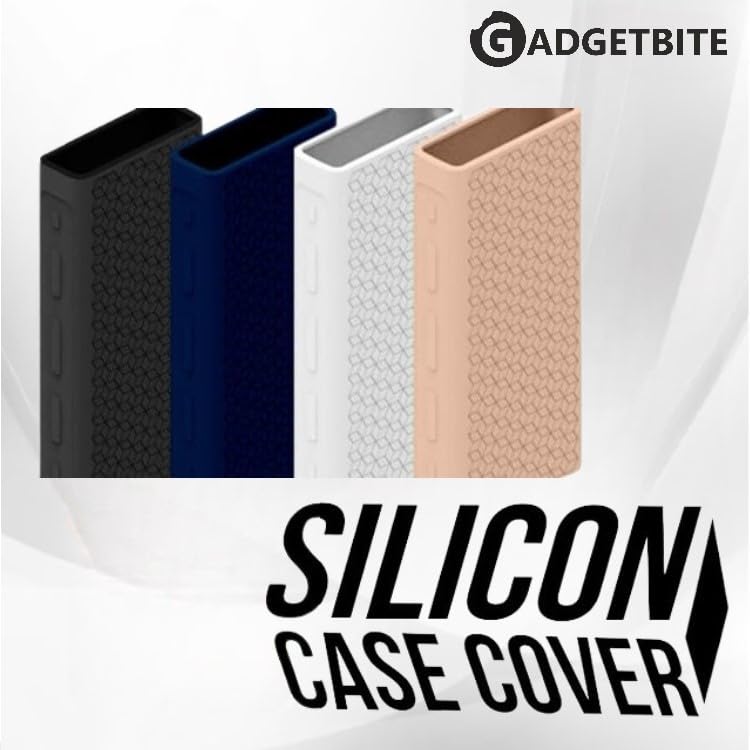 GadgetBite Silicon Soft Cover Case for Mi Power Bank 3i 20000 mAh Battery [Power Bank NOT Included]-Black - Image 4