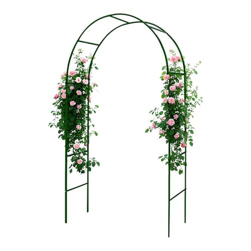 GreenGiggle 100 Metal Garden Arch Trellis for Climbing Plants Outdoor Assemble Freely 2 SizesPumpkin Archway Outdoor Garden Arbors and Arches for Wedding Party Decoration - Image 1