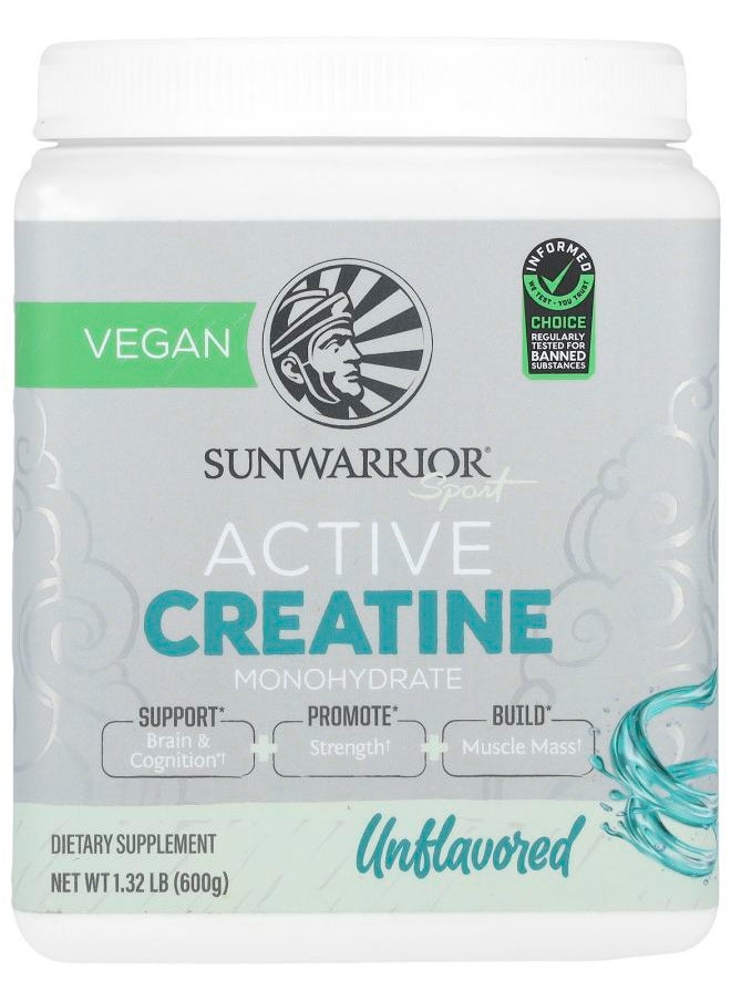 Sunwarrior Sport Active Creatine Monohydrate Unflavored 1.32 lb (600 g) 