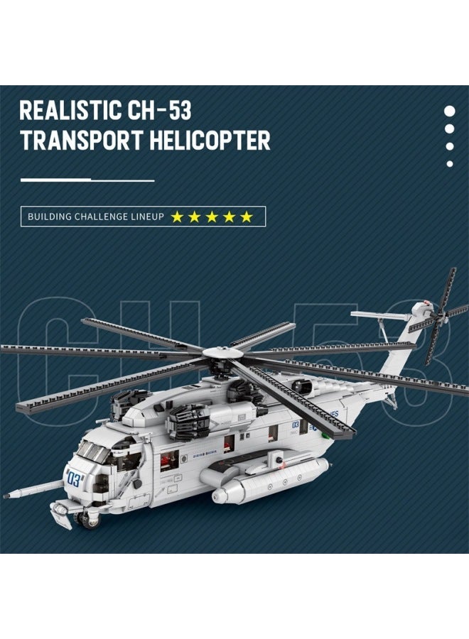 Building Blocks - 33031 (CH-47) Building Blocks - Attack Helicopters, Military Vehicles, Military Models, Compatible with Mainstream Brands, Children's Collectibles, Boy's Gifts - Image 4
