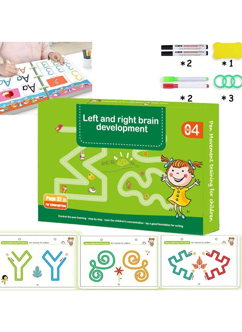 Generic - Scribble smart Workbook, Magical Tracing Workbook Set, Little Curious Minds Scribble smart, Scribble smart Workbook Fast-Track Young Minds, Early Education Tracing Paper For Drawing (Level 4) - Image 1