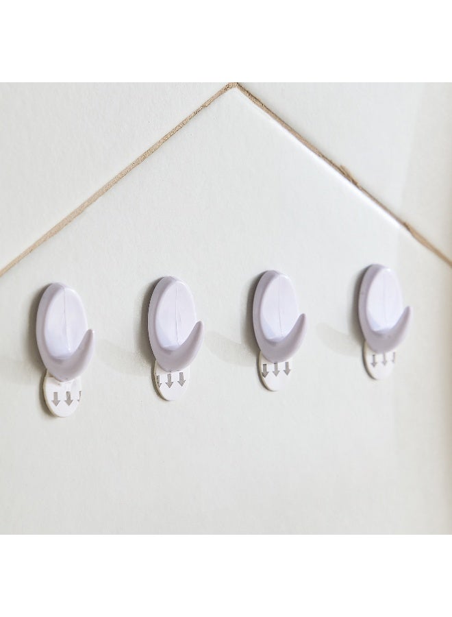 Home Box Oval Small Hooks - Set of 4 for Home - Image 1