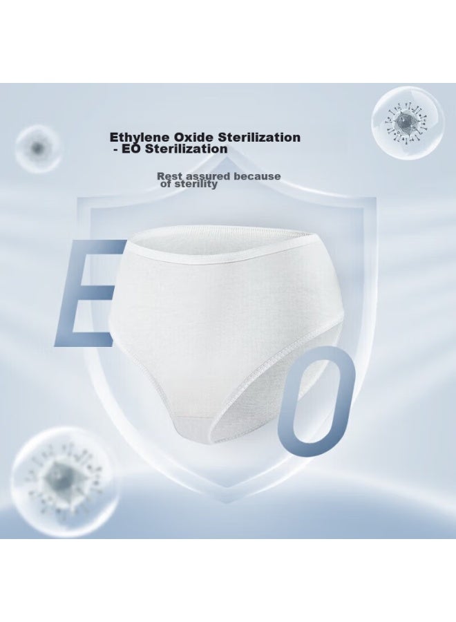Emxee Disposable Underwear For Postpartum Women, Maternity Pure Cotton Panties, Travel Business Trip Daily Disposable No-wash Menstrual Period Underwear, 20 Pieces - Image 3