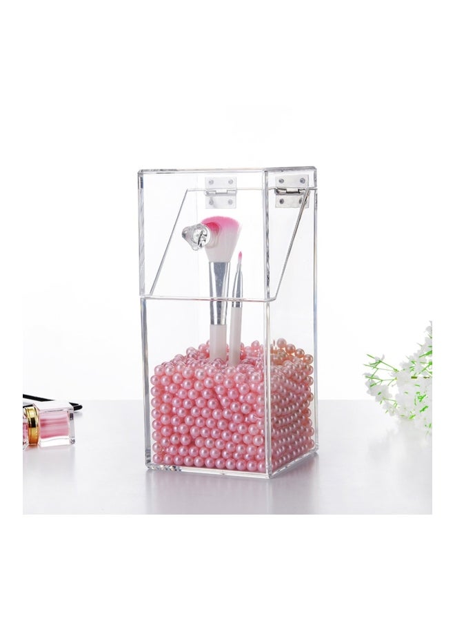 Loquat Acrylic Makeup Storage Box Clear - Image 4