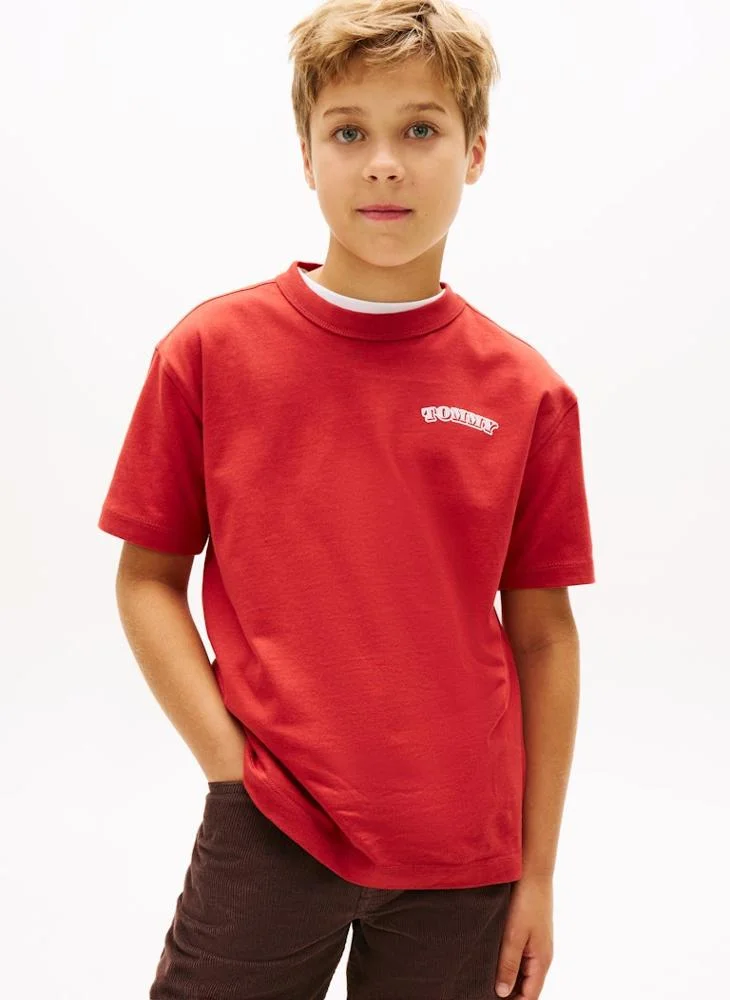 TOMMY HILFIGER Kids Puff Print Graphic T-Shirt