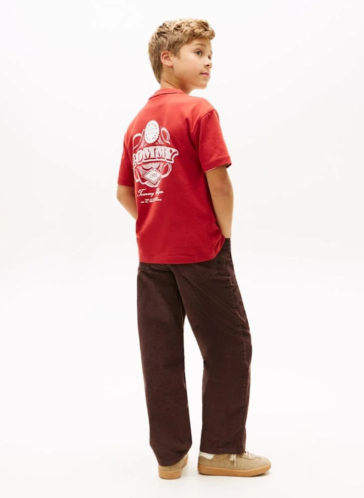 TOMMY HILFIGER Kids Puff Print Graphic T-Shirt