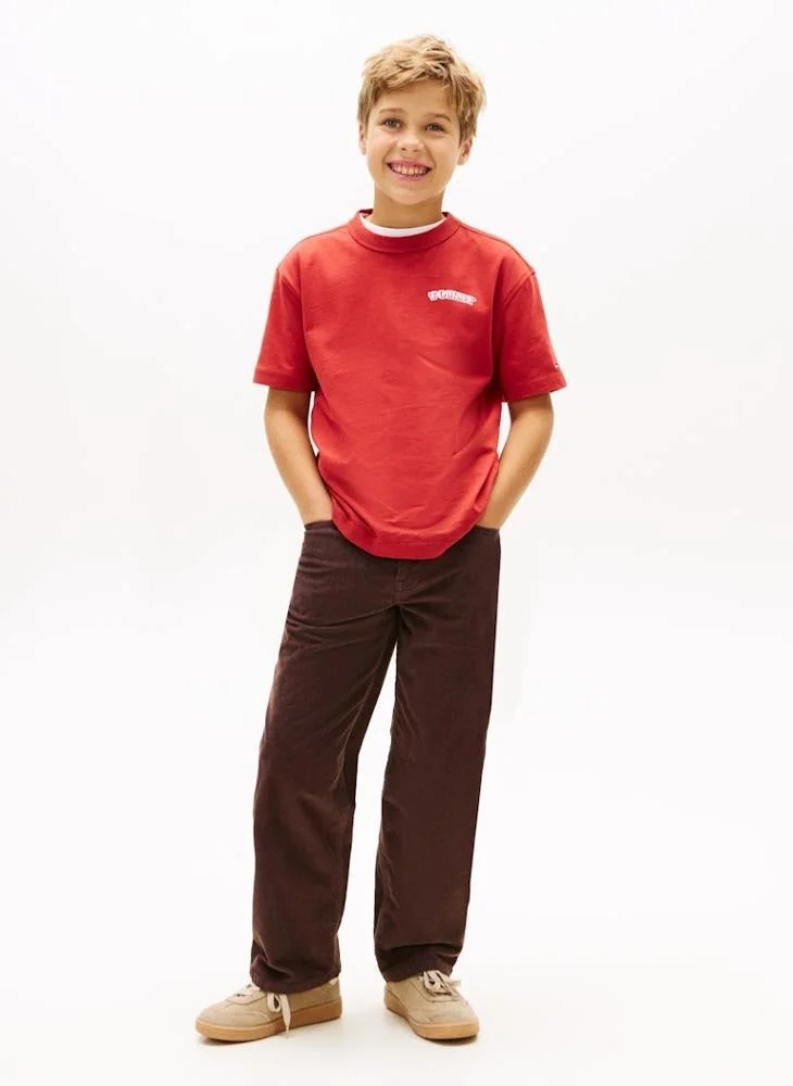 TOMMY HILFIGER Kids Puff Print Graphic T-Shirt