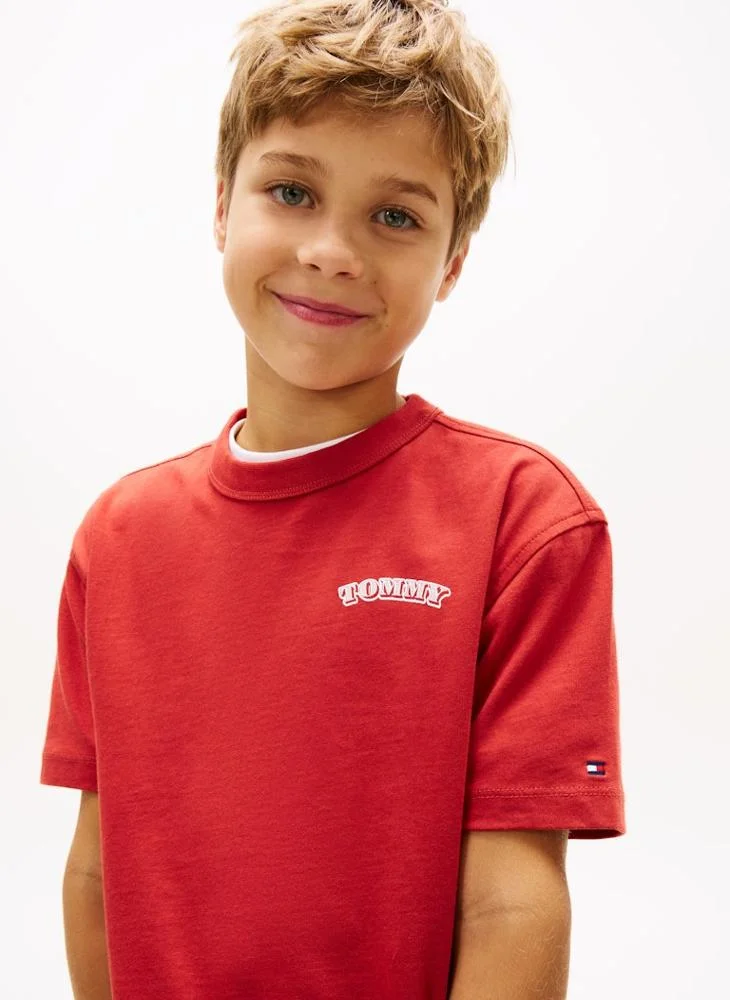 TOMMY HILFIGER Kids Puff Print Graphic T-Shirt