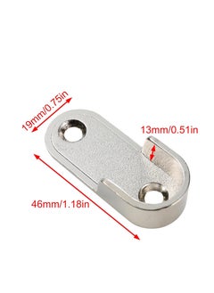 جوميز 15x30mm قضيب الدعم نهاية خزانة البيضاوي ( 6 قطعة )  - Image 3