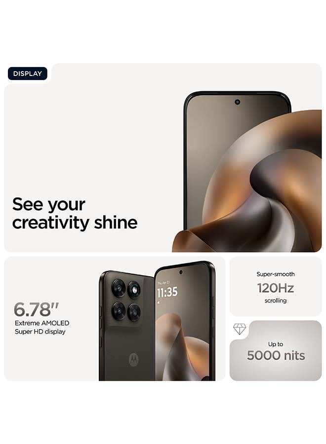 Motorola G77 Dual SIM 5G 8GB RAM 256GB PANTONE Black Olive (Black) - Middle East Version - Image 4