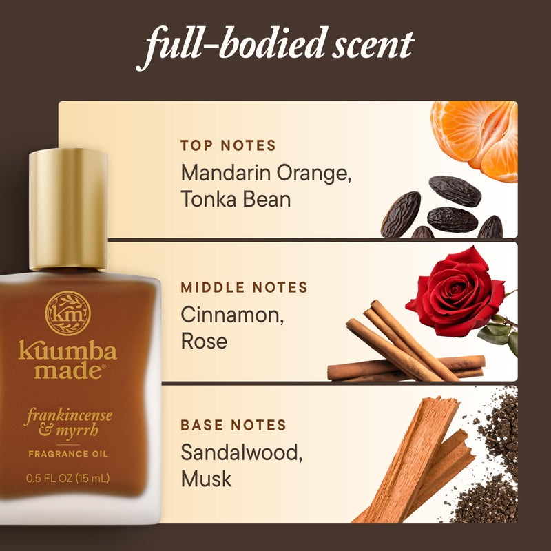 Kuumba Made Frankincense & Myrrh Fragrance Oil 0.5 fl oz (15ml) | Alcohol Free - Image 5