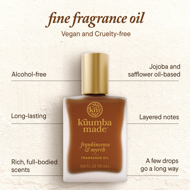 Kuumba Made Frankincense & Myrrh Fragrance Oil 0.5 fl oz (15ml) | Alcohol Free - Image 4