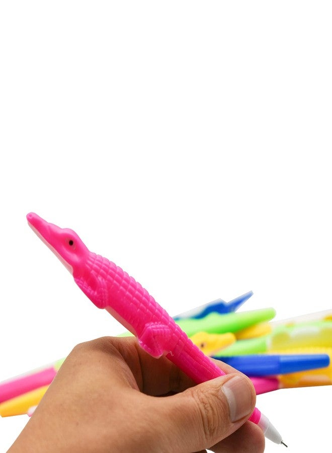 Maydahui 30 Pcs Cool Alligator Pens Crocodile Gel Pens Novelty Animal Pens Alligator Writing Pen Black Ink for Office Supplies Home Decorations - Image 5