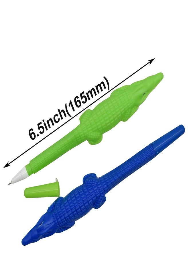 Maydahui 30 Pcs Cool Alligator Pens Crocodile Gel Pens Novelty Animal Pens Alligator Writing Pen Black Ink for Office Supplies Home Decorations - Image 2
