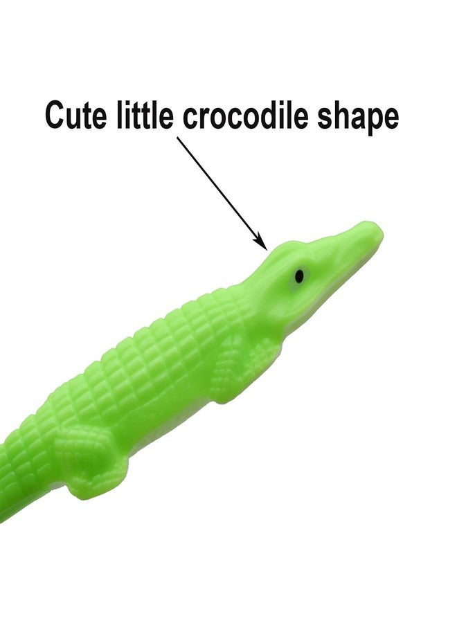 Maydahui 30 Pcs Cool Alligator Pens Crocodile Gel Pens Novelty Animal Pens Alligator Writing Pen Black Ink for Office Supplies Home Decorations - Image 4