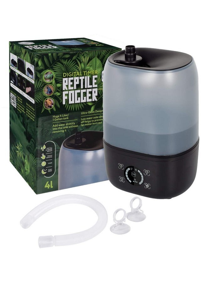 Evergreen Pet Supplies - Evergreen Pet Supplies Reptile Humidifier/Fogger - 4L Tank - NEW Digital Timer - Add Water From Top! For Reptiles/Amphibians/Herps - Compatible with All Terrariums and Enclosures - Image 1