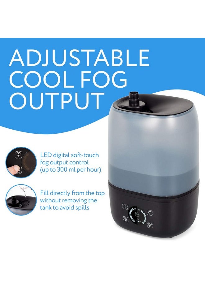 Evergreen Pet Supplies - Evergreen Pet Supplies Reptile Humidifier/Fogger - 4L Tank - NEW Digital Timer - Add Water From Top! For Reptiles/Amphibians/Herps - Compatible with All Terrariums and Enclosures - Image 1