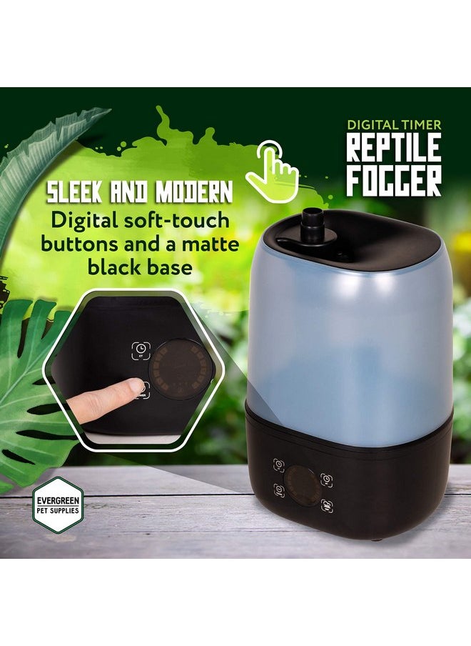 Evergreen Pet Supplies - Evergreen Pet Supplies Reptile Humidifier/Fogger - 4L Tank - NEW Digital Timer - Add Water From Top! For Reptiles/Amphibians/Herps - Compatible with All Terrariums and Enclosures - Image 1