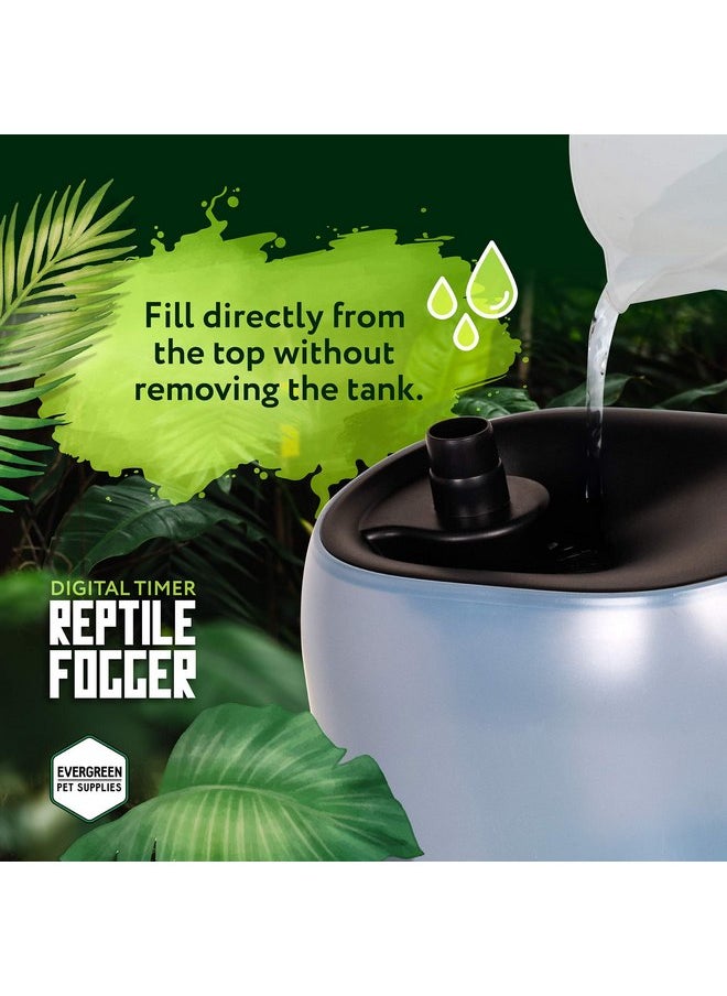 Evergreen Pet Supplies - Evergreen Pet Supplies Reptile Humidifier/Fogger - 4L Tank - NEW Digital Timer - Add Water From Top! For Reptiles/Amphibians/Herps - Compatible with All Terrariums and Enclosures - Image 1