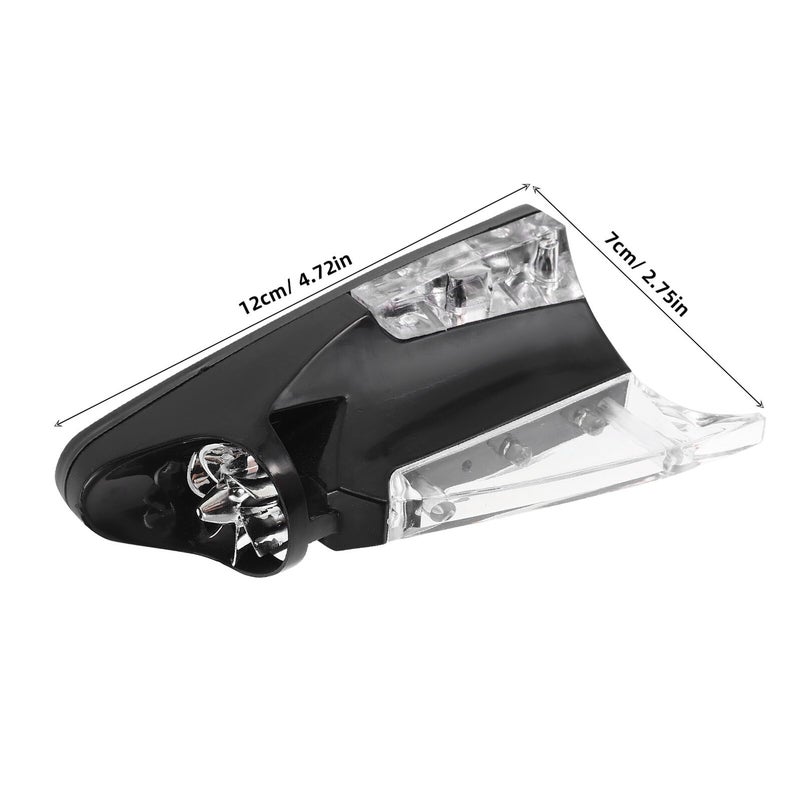 Universal Shark Fin Car Antenna with Blue LED Light Wind Powered Signal Receiver for Night Visibility - Image 3