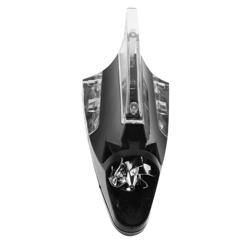 Universal Shark Fin Car Antenna with Blue LED Light Wind Powered Signal Receiver for Night Visibility - Image 2