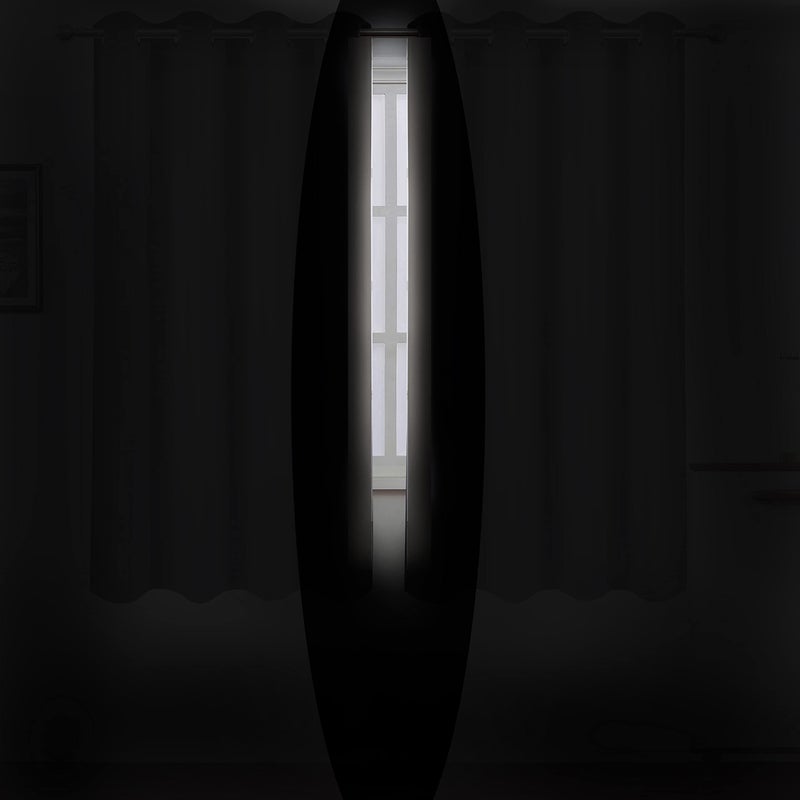 LEMOMO Light Beige Thermal Blackout Curtains/52 x 72 Inch/Set of 2 Panels Room Darkening Curtains - Image 3