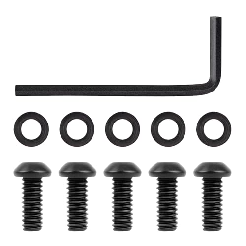 CHENACC 10PC Harly Derby Cover Screw Bolt Kit Compatible with Harley 19992019 Road GlideRoad KingSoftail SlimDeluxeCVO Street Glide - Image 1