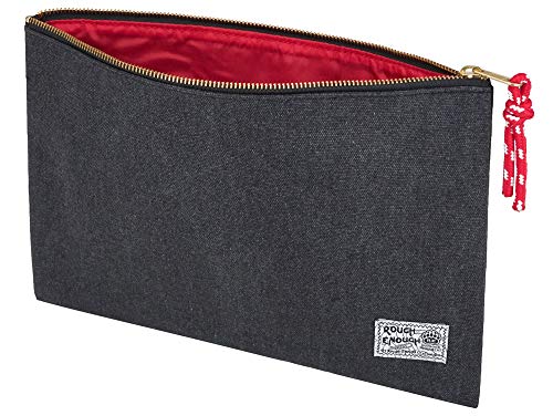 RE ROUGH ENOUGH Rough Enough Important Document Organizer Holder Safe File Folder Bag Letter Size with Zipper for Office School College Teacher Art Supplies Canvas - Image 1