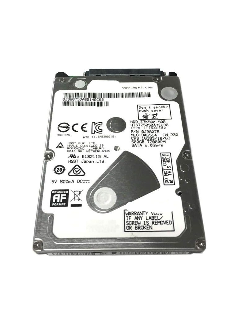 500GB 2.5-inch SATA 6Gb/s Internal Hard Drive – 7200 RPM, 32MB Cache, Compatible with PS3/PS4  - Image 1