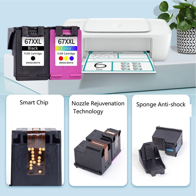 XXL Color Extended Life Printer Cartridge Compatible with 2723 2721 2330 4122 2755 Models - Image 5