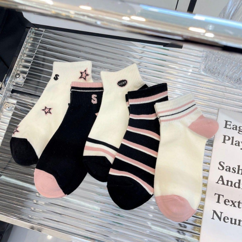 Socks Women Spring And Men'S Socks Boat Socks Women Summer Thin Women'S Invisible Socks Boat Socks Stall Socks - Image 1