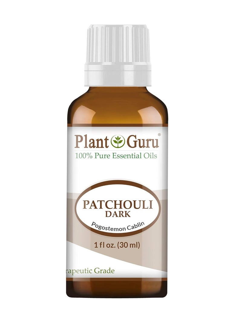 Plant Guru Patchouli Essential Oil (Dark) 1 oz / 30 ml 100% Pure Undiluted Therapeutic Grade.