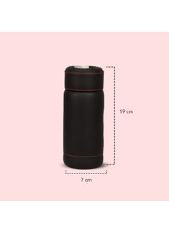 MOTOAUTO MOTOAUTO PU Leather Cup Tissue Holder Box with 50 Tissue Pulls fits for Cars Home Office Red Knitting  - Image 2
