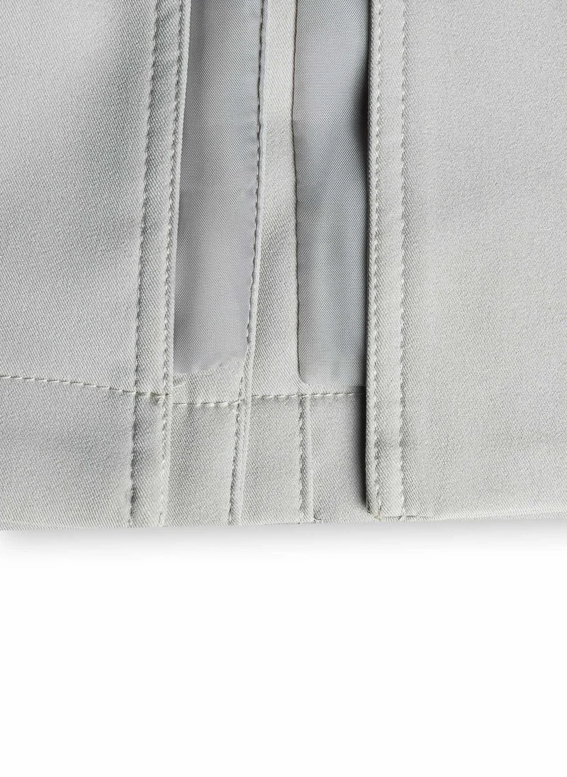 Shapes GREY HOODED BELTED TRENCH COAT for Women | Best Price UAE