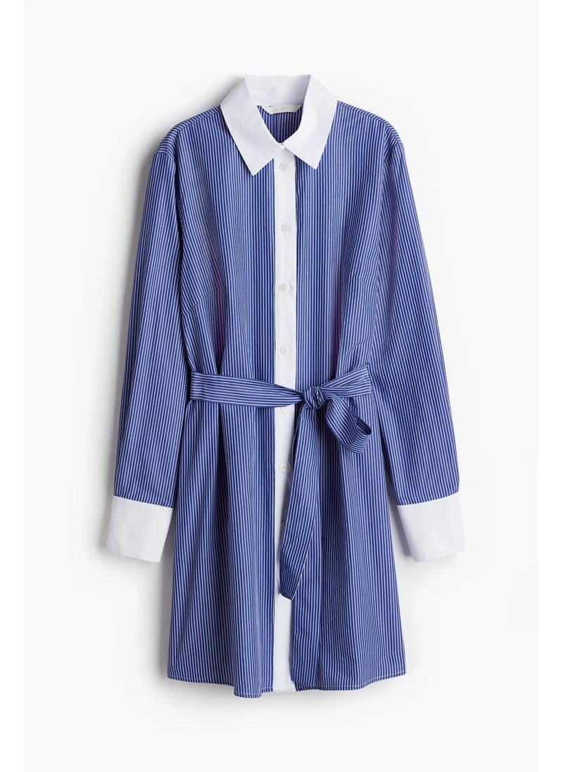 H&M Tie-belt shirt dress