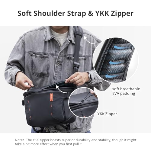 PGYTECH OneMo Sling Camera Bag 11L-13L, waterproof Crossbody Camera Shoulder Bag for Photographers Travel, DSLR Camera Bag for Sony/Canon/Nikon/DJI Mavic/Mirrorless/Tripod/Laptop - Image 5