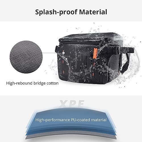 PGYTECH OneMo Sling Camera Bag 11L-13L, waterproof Crossbody Camera Shoulder Bag for Photographers Travel, DSLR Camera Bag for Sony/Canon/Nikon/DJI Mavic/Mirrorless/Tripod/Laptop - Image 4