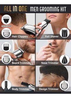 YOUGE Shaving Machine for Men,Hair Trimmer for Men,Electric Hair Clippers Beard Razor Grooming Kit,Men's Shaver for Hair, Beard, Ears, Face, Nose Hair, Armpit Hair, etc.  - Image 2