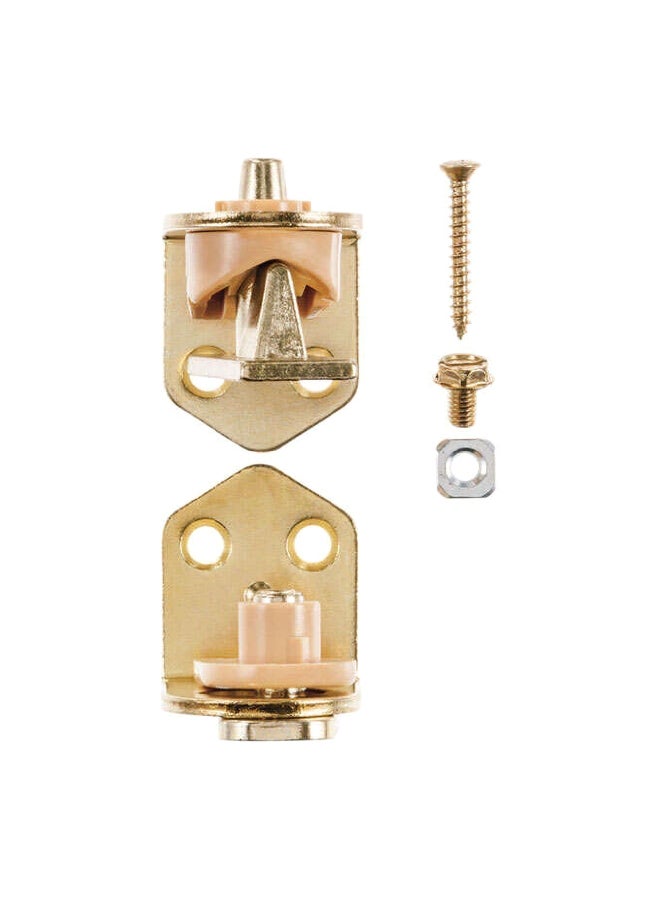 ACE 2-Piece Surface Mount Cafe Door Hinge Bright Brass 1-3/4 Inch 5292552 - Image 1