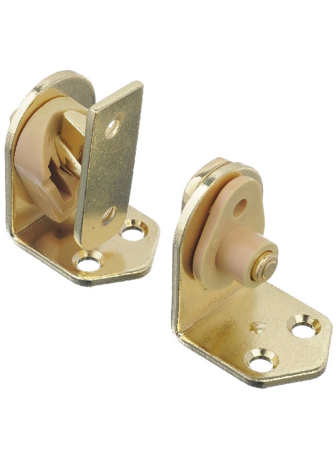 ACE 2-Piece Surface Mount Cafe Door Hinge Bright Brass 1-3/4 Inch 5292552 - Image 2