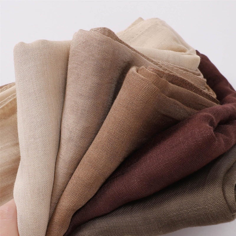 Piewag Viscose Hijab Scarf for Women Muslim Cotton Jersey Hijab Head Wrap Scarves Fashion Long Scarf Shawls Black - Image 3