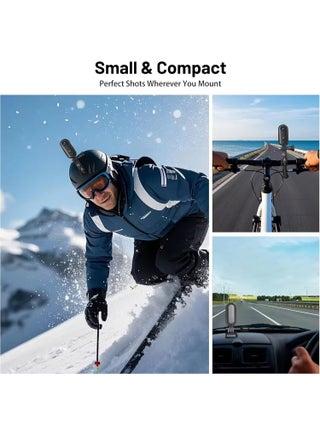 4k Action Camera,Mini Vlogging Camera,Small Body Camera with IPX7 Waterproof,Underwater Camcorder,Hands-Free POV Recording, Helmet Cam for Cycling, Motorcycle - view 5