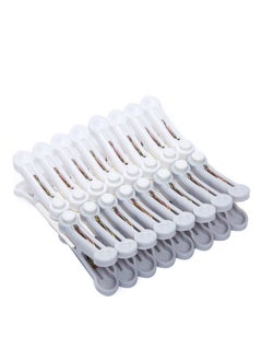 SYOSI Chip Clips Plastic Clothespins Bag Clips for Food Packages Towel Laundry Sock Clothes Pins Non-Slip Grip Refrigerator Bread Bags Snack Bags 16 Pack  - Image 1