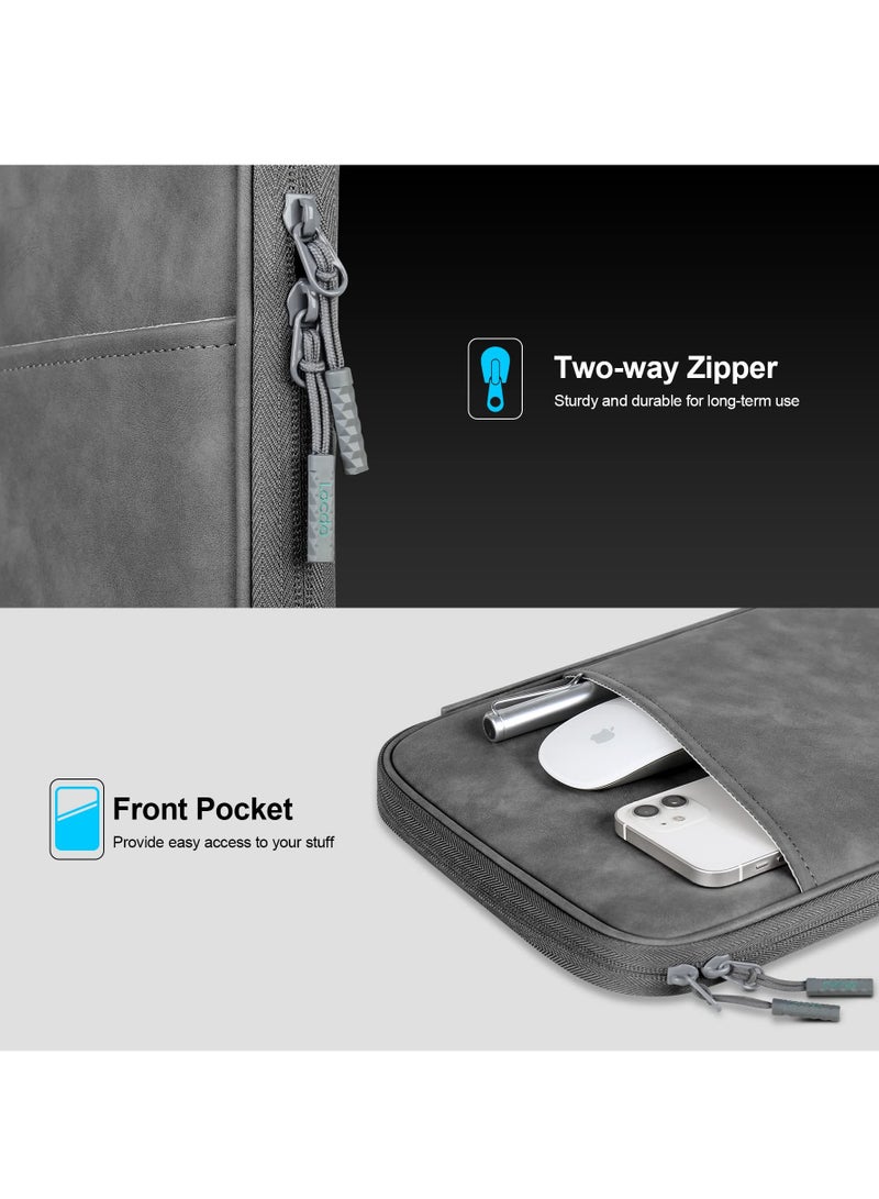 Tablet Sleeve Case for 10.9 inch New iPad / 11 inch iPad Pro / 10.2 inch iPad / 10.9" iPad Air / 10.5 inch iPad Pro Air, Galaxy Tab A8 10.5" Protective Bag, Fit Apple Smart Keyboard, Dark Grey - Image 3