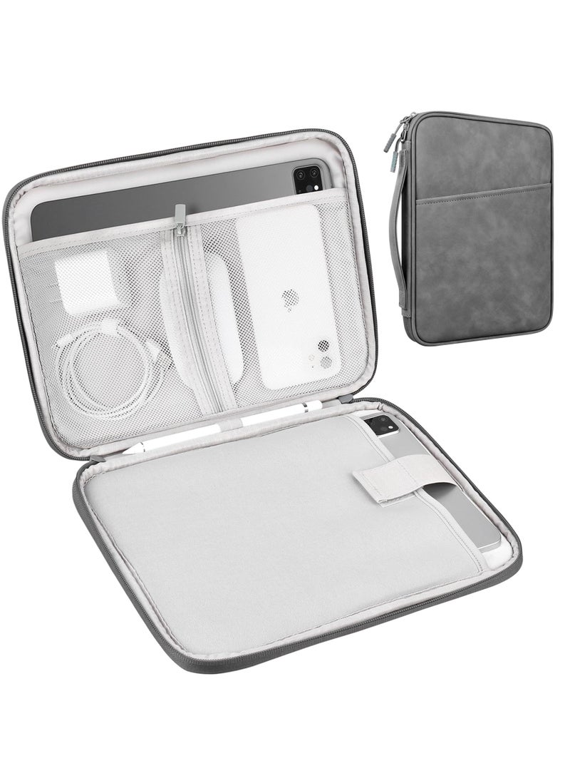 Tablet Sleeve Case for 10.9 inch New iPad / 11 inch iPad Pro / 10.2 inch iPad / 10.9" iPad Air / 10.5 inch iPad Pro Air, Galaxy Tab A8 10.5" Protective Bag, Fit Apple Smart Keyboard, Dark Grey - Image 1