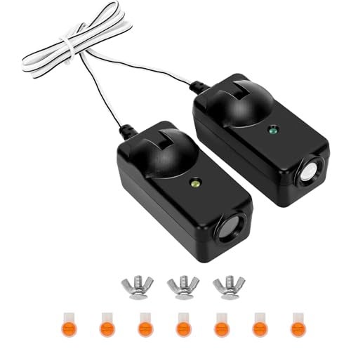 Werhoo 41A5034 Safety Sensor Kit, Replacement for Craftsman/Chamberlain/Liftmaster Garage Door Sensor, Compatible with Liftmaster/Chamberlain/Craftsman Garage Door openers Made After 1997 - Image 1