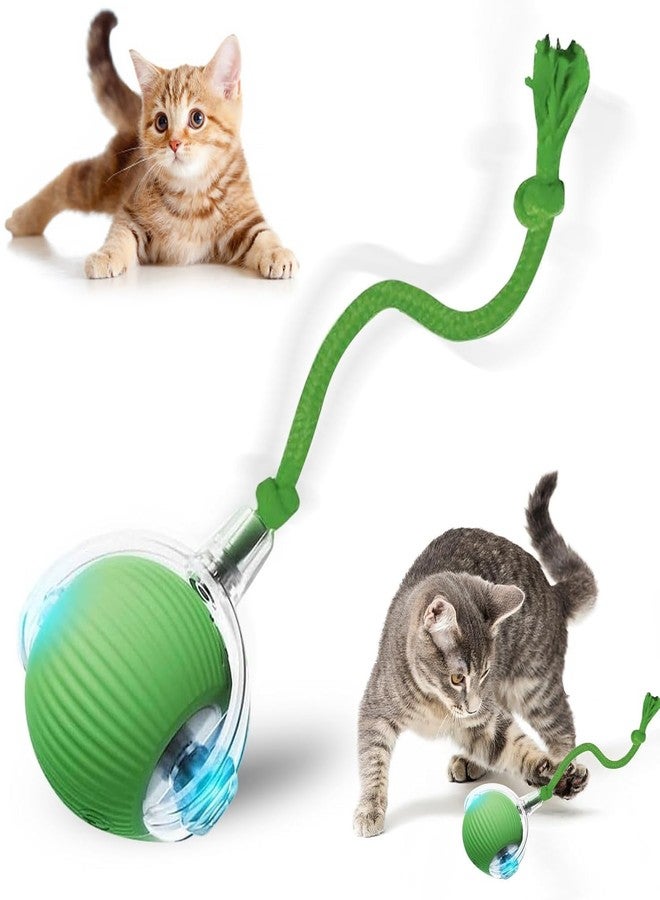 Taikcsut Interactive Cat Toy, 2025 New Interactive Rolling Cats Dog Toy Balls 360° Smart Automatic Rolling Pet Ball, Fast Moving Toy for Dog,Cat Ball Toy(Geen) - Image 1