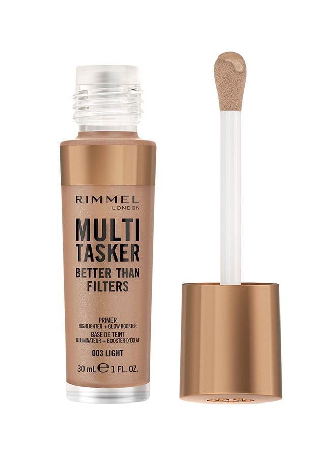 RIMMEL LONDON - Multi-Tasker Better Than Filters Face Primer, Glow Booster and Highlighter - 003 - Light, 30ml - Image 1