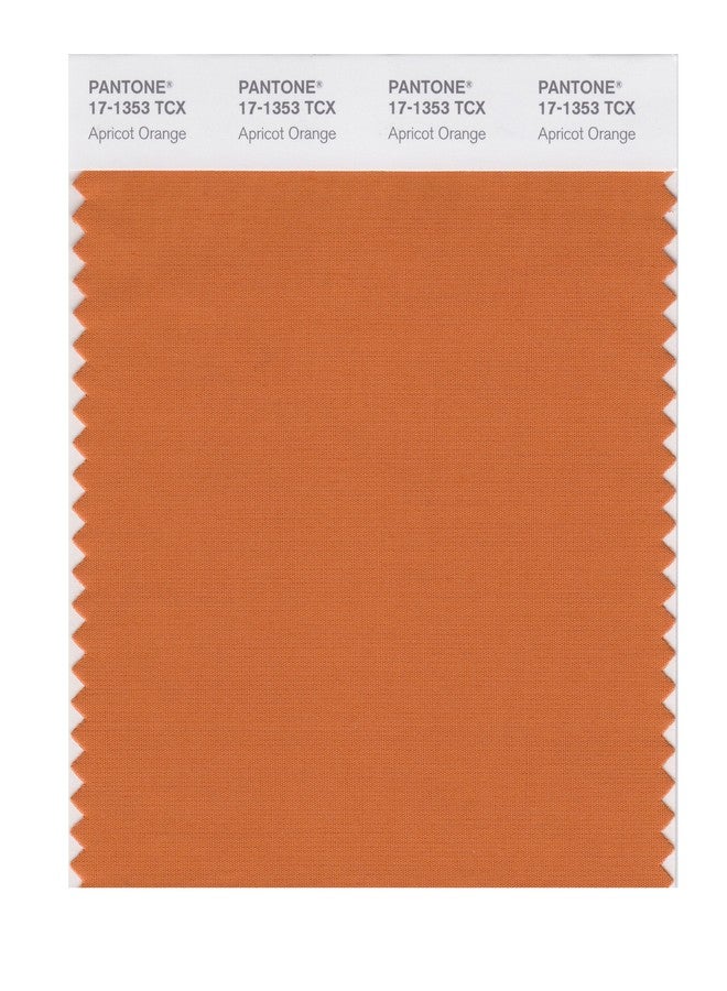 PANTONE Smart 17-1353X Color Swatch Card, Apricot Orange - Image 1